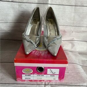 Bolaro by Summer Rio Silver Pointed-toe Stiletto heel